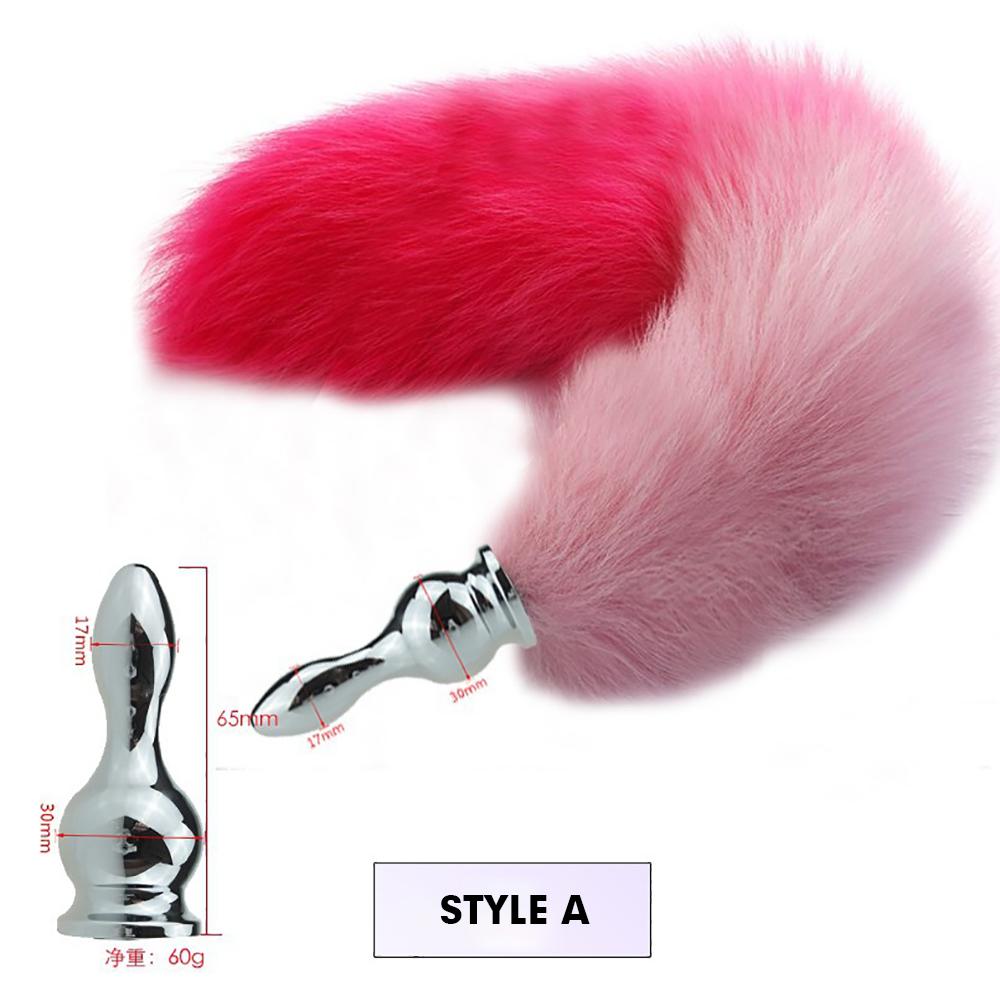 Fake Fur Fox Tail Anal Plug Butt Plug Fun Sex Games Sex Toys For Woman