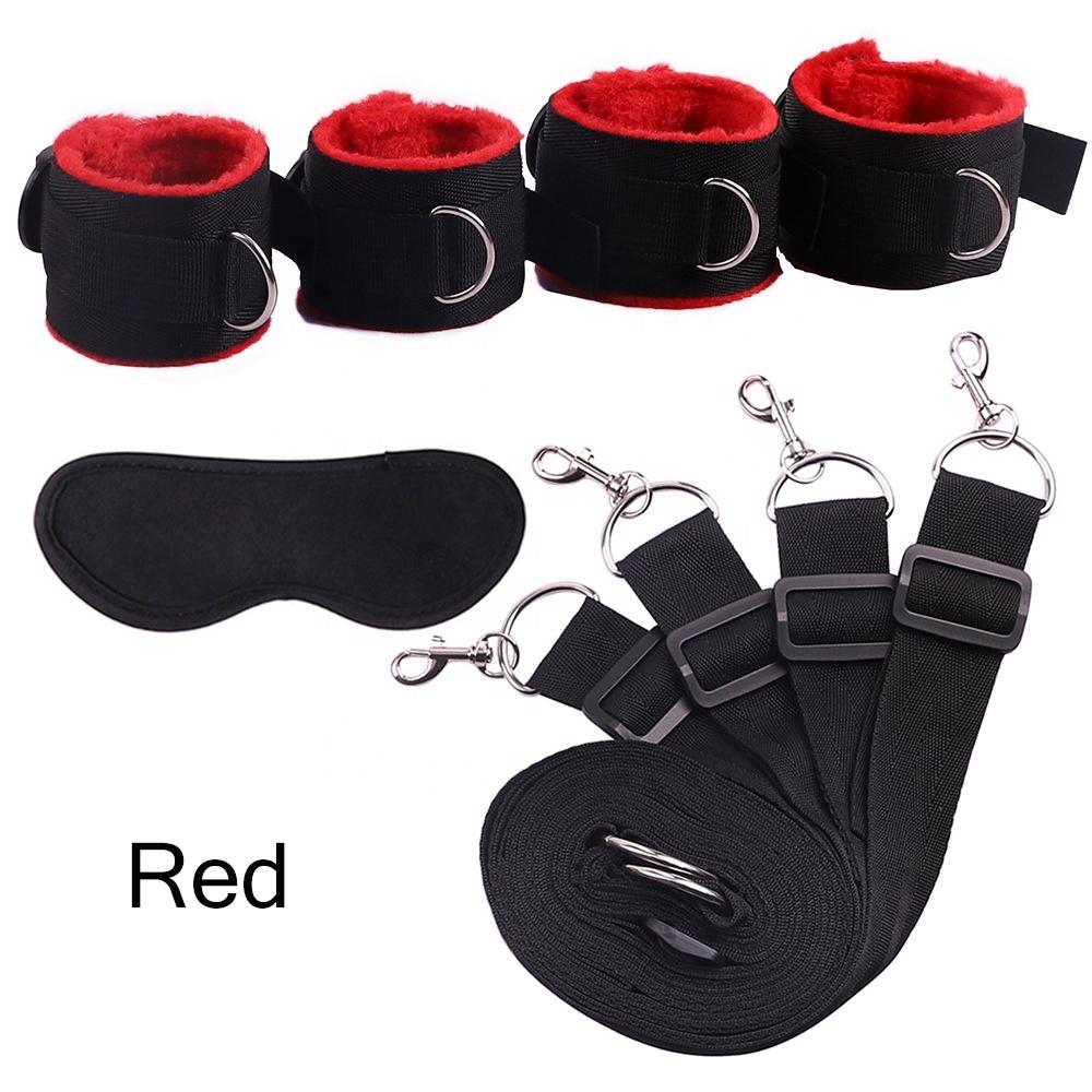 Bdsm Sex Toys Erotic Adjustable Wrist Thigh Restraint Rope 6pcs/set Portable Sm Games Sex Toys For Couples Kit Unisex