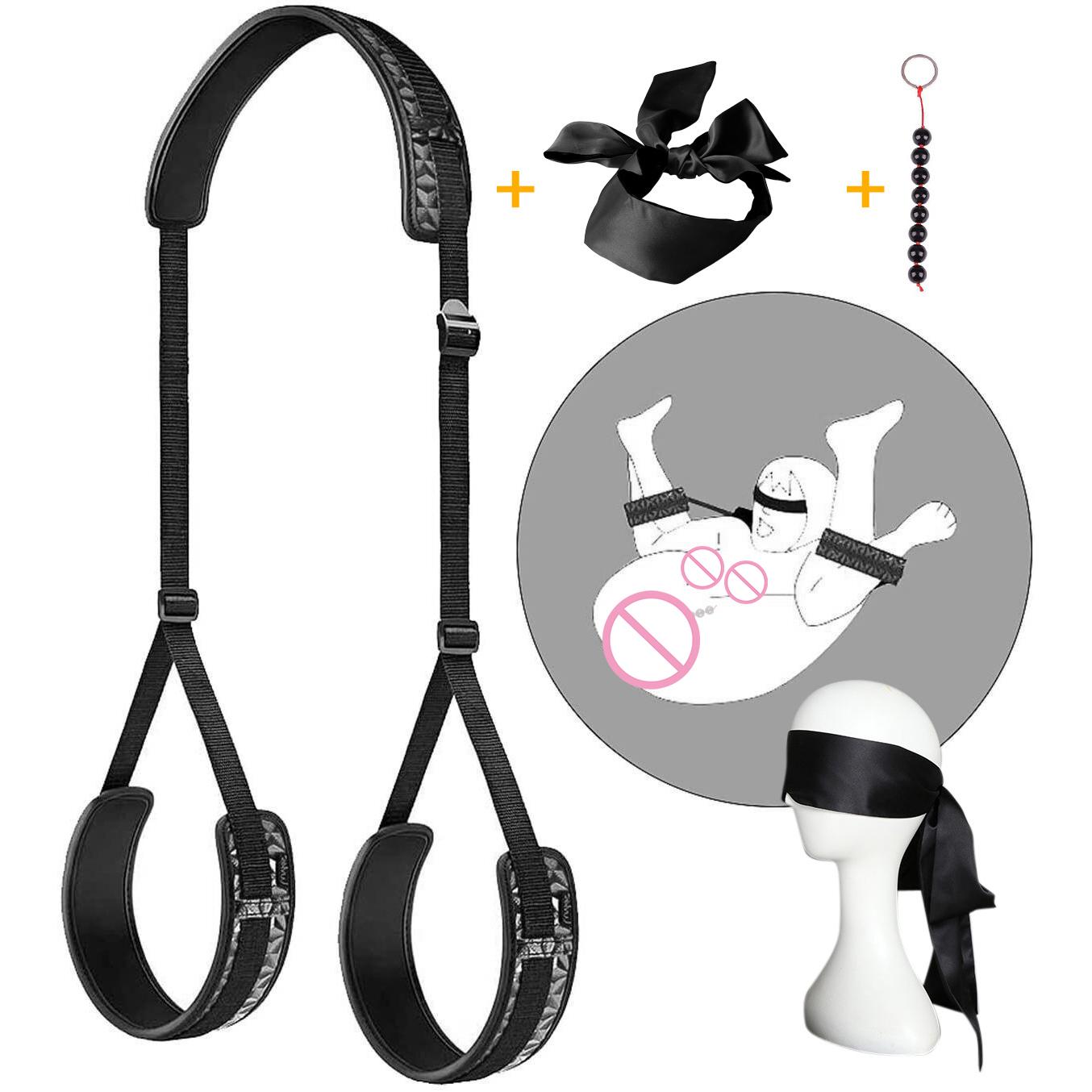 High Quality Red Bondage Sets Adult Fetish Sm Products Couple Bondage Gear For Fun