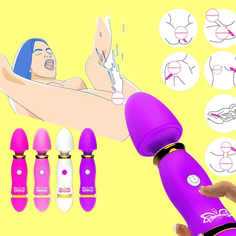  Direct Sale Clitoral Stimulation Orgasm Stick Breast Massage Power Concrete Vibrators Sex Toys For Woman