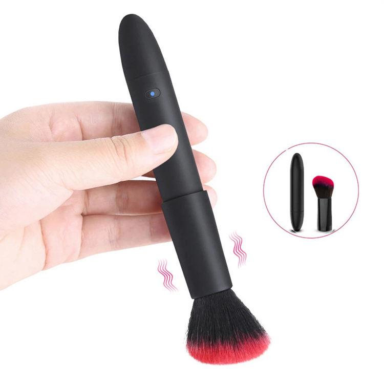 Deep Spot Drop Shipping Rechargeable 10 Speed Mini Vibration Bullet Makeup Women Clitoris Stimulator Make Up Brush Vibrator