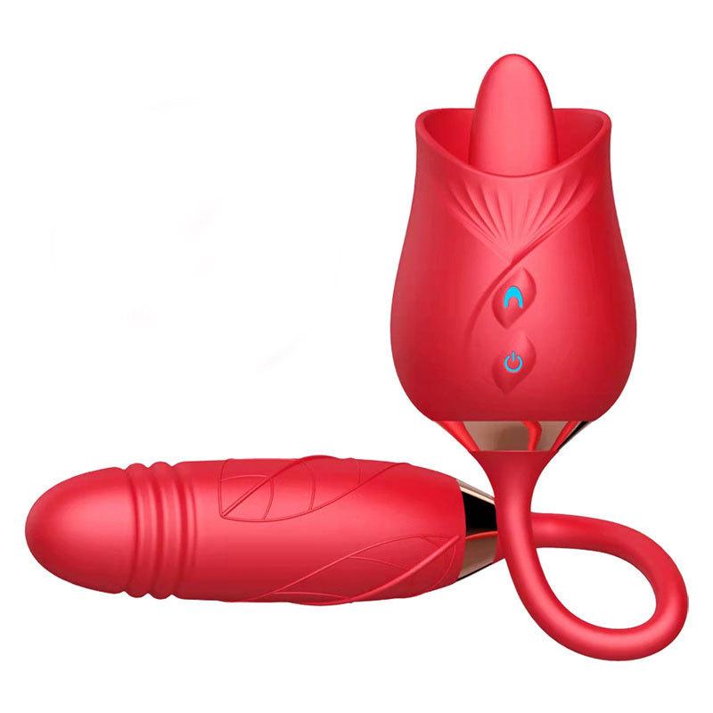 Rose Vibrator Sex Toy For Woman And Men Cock Ring Massage Masturbation Sexy Toy Automatic Sex Toy Dildos For Women