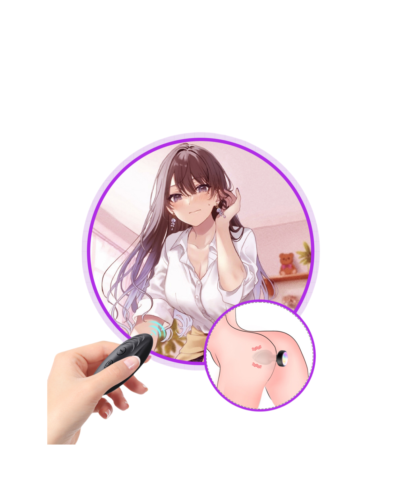  Led Flashing Anal Plug Wireless Remote Control Erotic Masturbation Vibrator Silicone Anal Plug For Men And Women