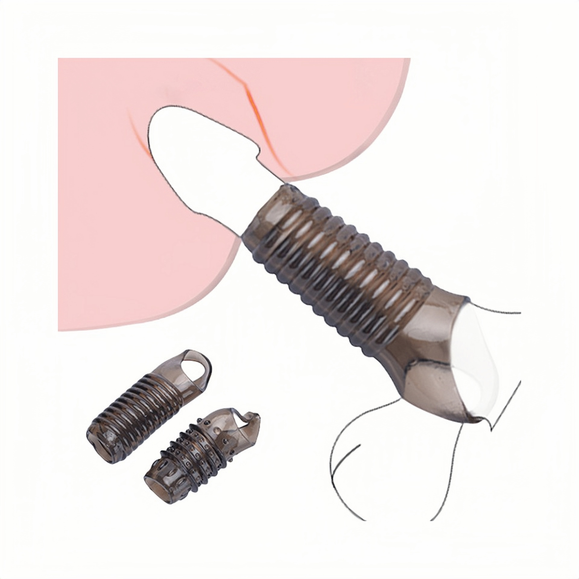 Cock Reusable Silicone Delay Ejaculation Stronger Erection Sex Toys Penis Male Cock Rings Sleeve For Penis Delay Loop Cock