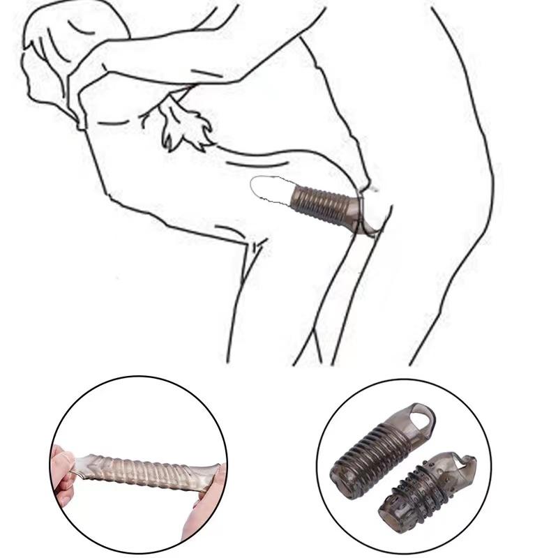 Reusable Silicone Delay Ejaculation Stronger Erection Sex Toys Penis Male Cock Rings Sleeve For Penis Delay Loop Cock