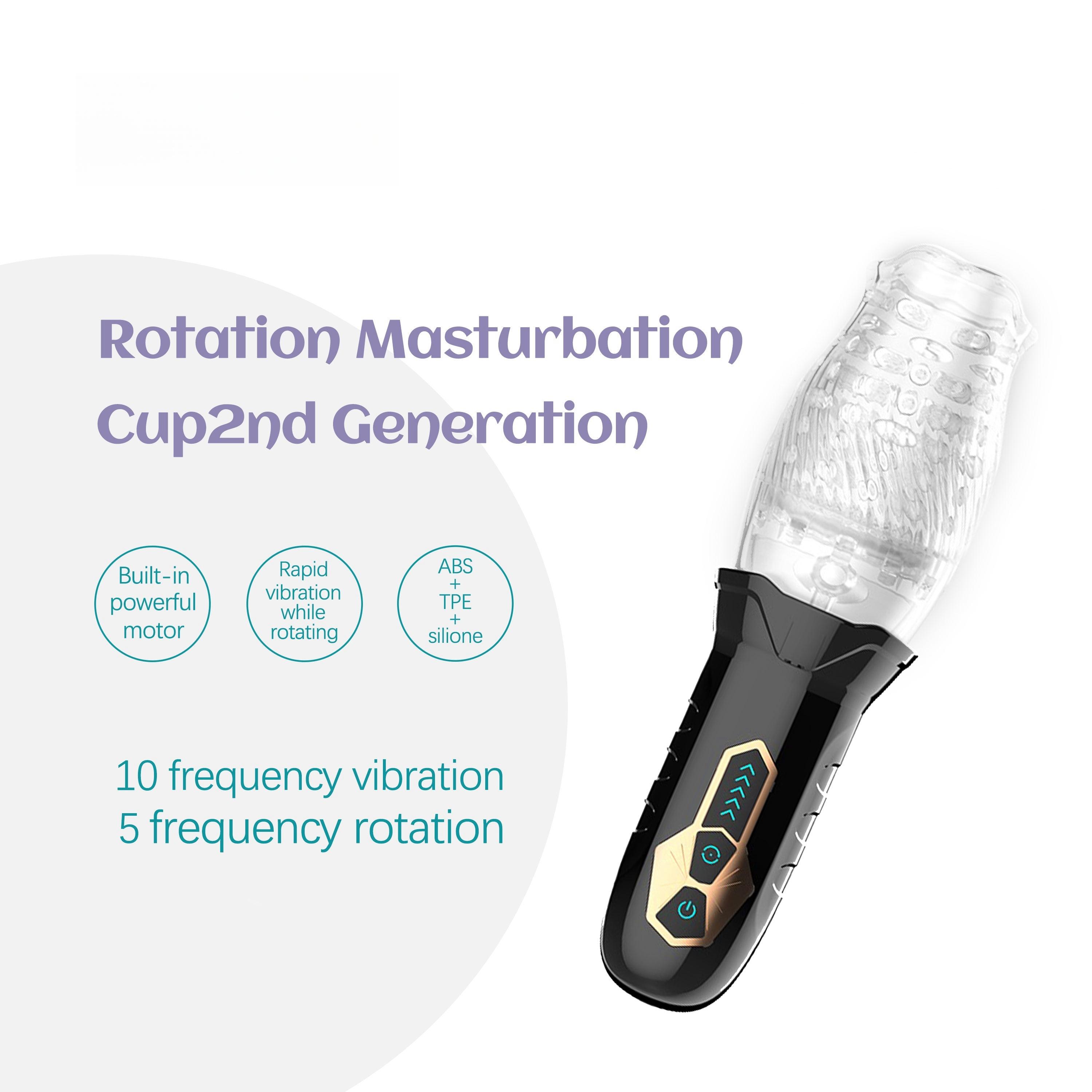 Hot Sell Trend Male Gawk Gawk 3000 Adult Sex Toy Oral Glans Trainer Penis Massage Rotating Sucking Masturbator Cup For Men