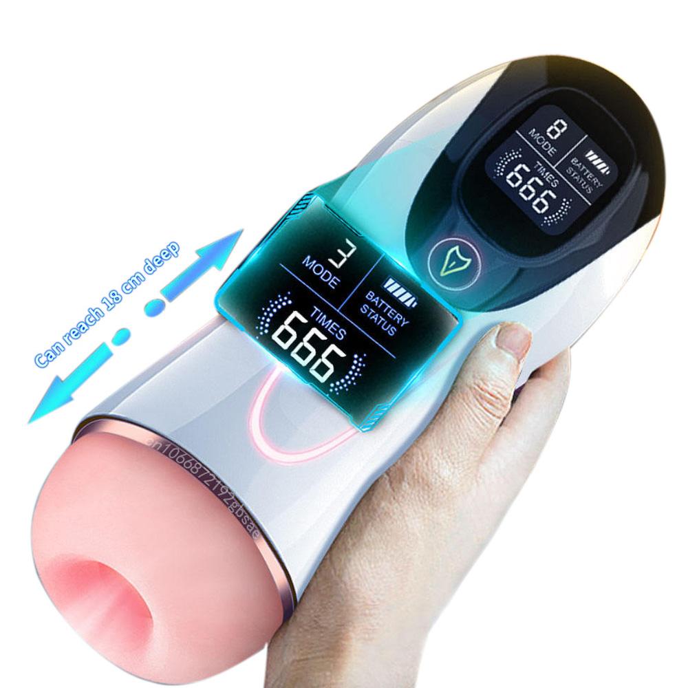 Sucking Vibration Real Vagina Pocket Pussy Penis Oral Sex Machine Toys For Man Adults 18+ Automatic Male Masturbator Cup
