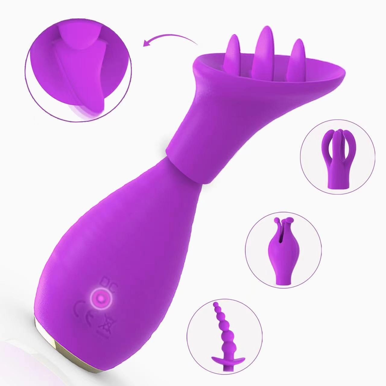 5 In 1 Vaginal Massager Clitoral Stimulator Vibrating Anal Plug Vibrator Anal Plug Female Sex Toy Vibrator Set