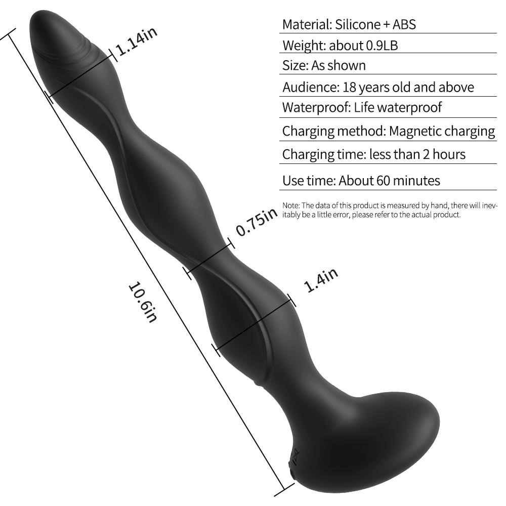  Oem High Quality Silicone Sex Toy Anal Butt Plug Masturbator Electric Vibrator Automatic Heat Prostate Massager