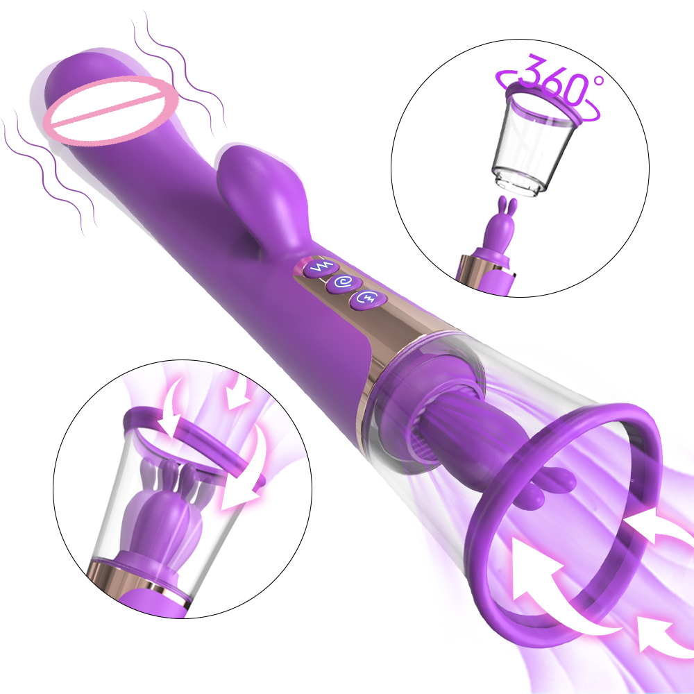  Silicone Female Masturbation Multifunctional Licking And Sucking Sex Toys Clitoral Trainer Female Vibrator