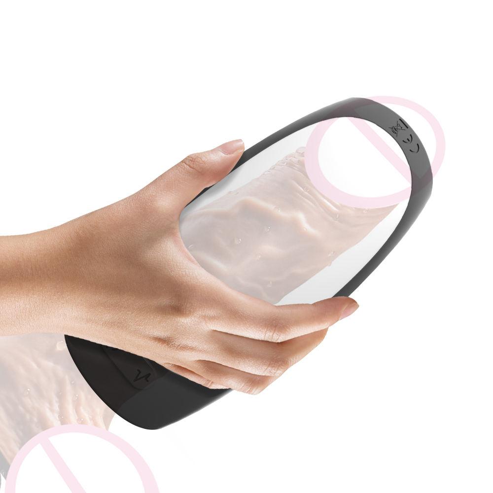 Manufacturer Heating Medical Silicone Waterproof Electric Shock Vibrators Masturbator Sex Machine For Men