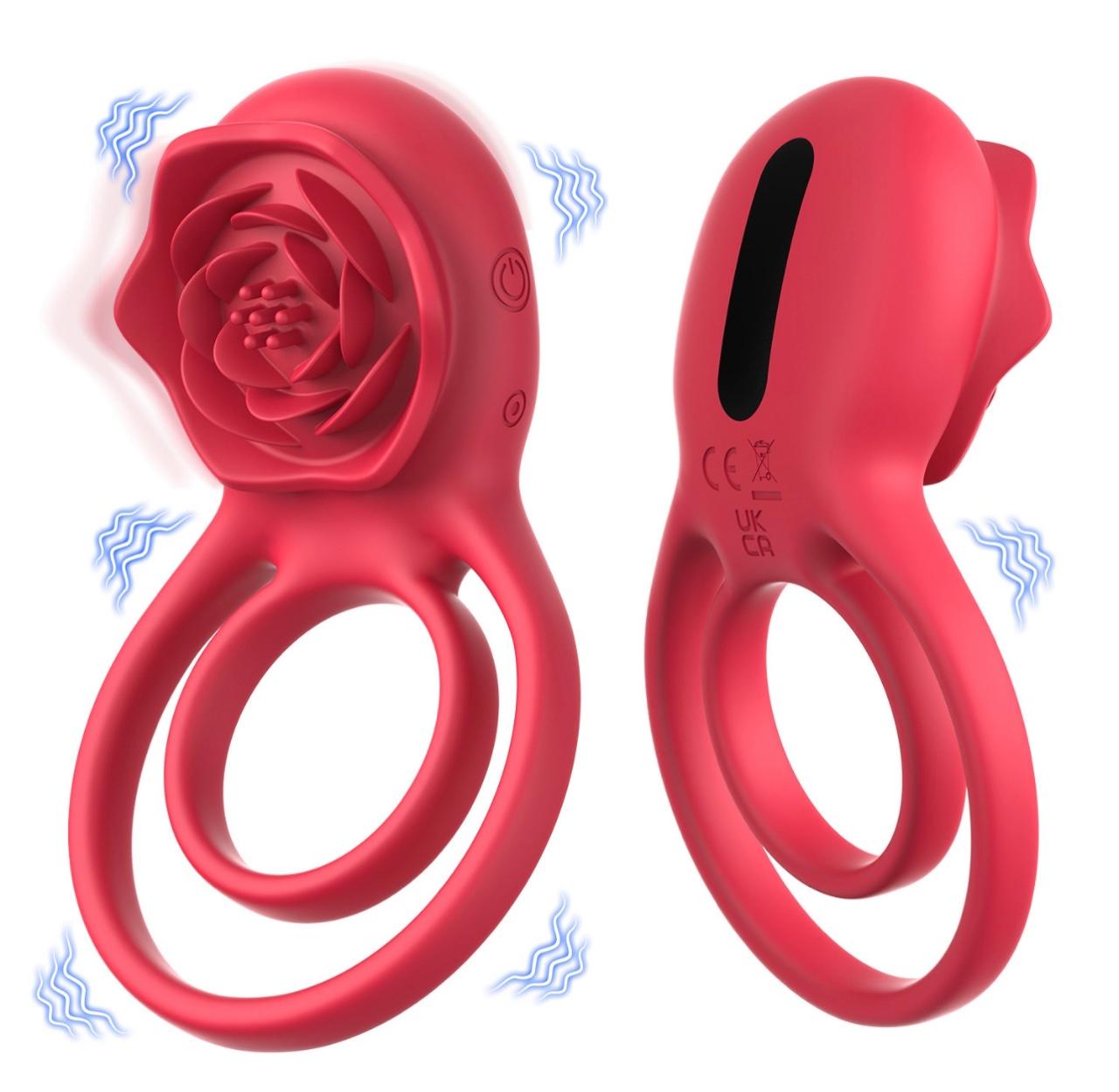 Couple Shared Orgasm Waterproof Silicone Remote Control Vibrating Chargeable Cum Locking Masturbation Ring