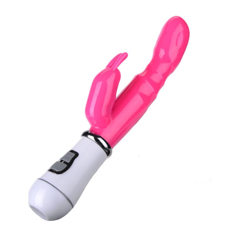 Double Shock G-spot Vibrator Rabbit Av Massage Stick Variable Frequency Charging Av Stick Female Masturbation Sex Toys 