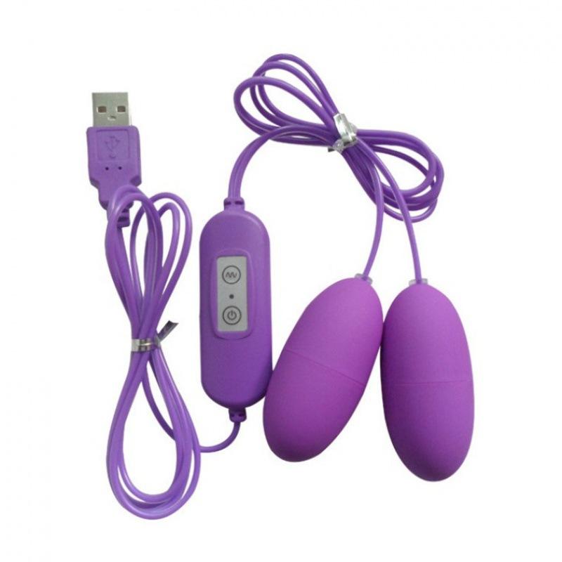 Usb Egg Jump Female Mute Vibration Frequency Masturbator Male Double Jump Orgasm Adult Sex Toys