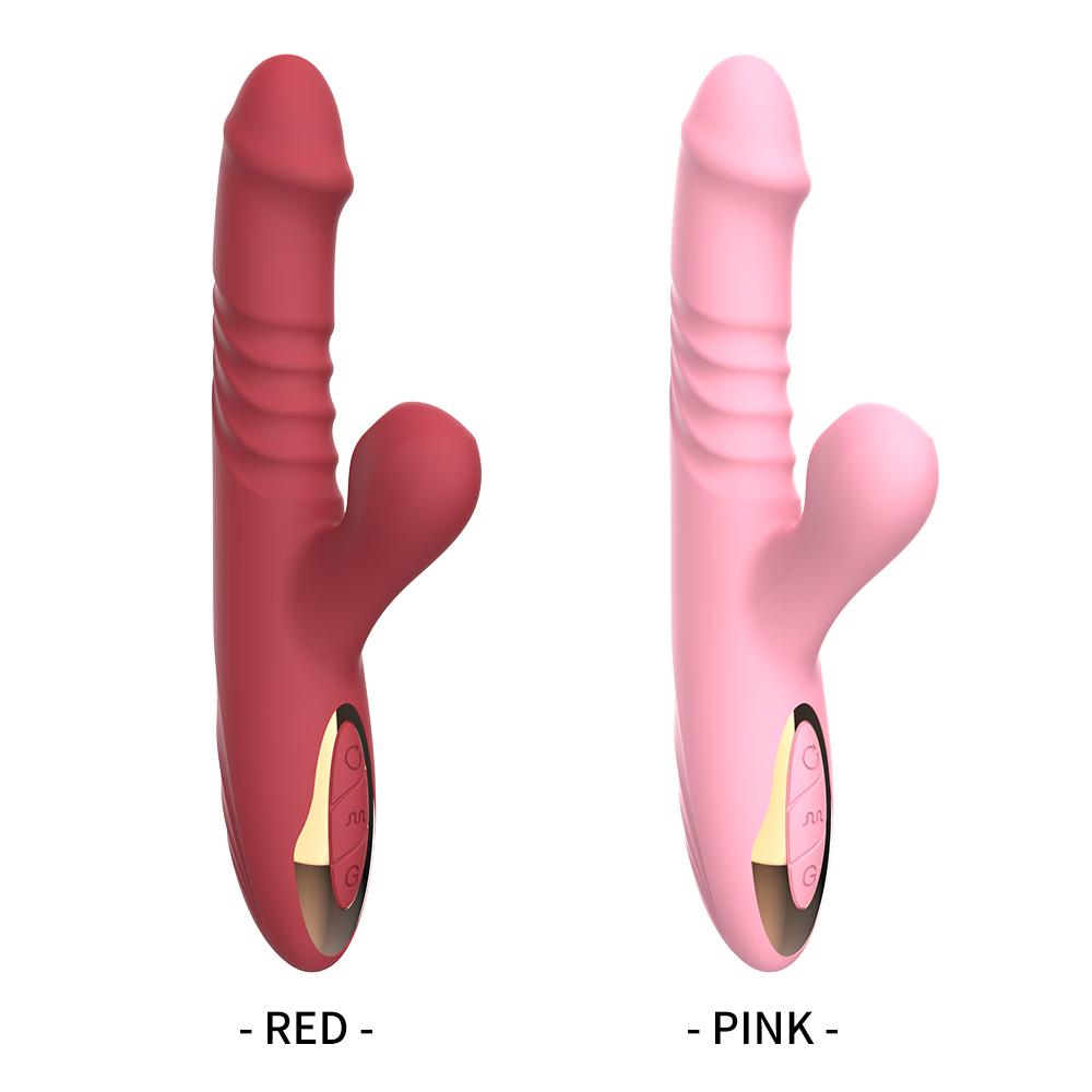 12-frequency Clit Sucker Adult Toyvibrator Thrusting Dildo 5 In 1 Sucking And Vibrating Stimulator For Women