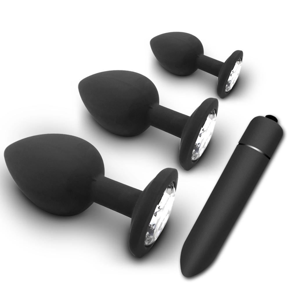 Soft Silicone Anal Butt Plug Prostate Massager Adult Gay Mini Erotic Bullet Vibrator Sex Toys For Women Men
