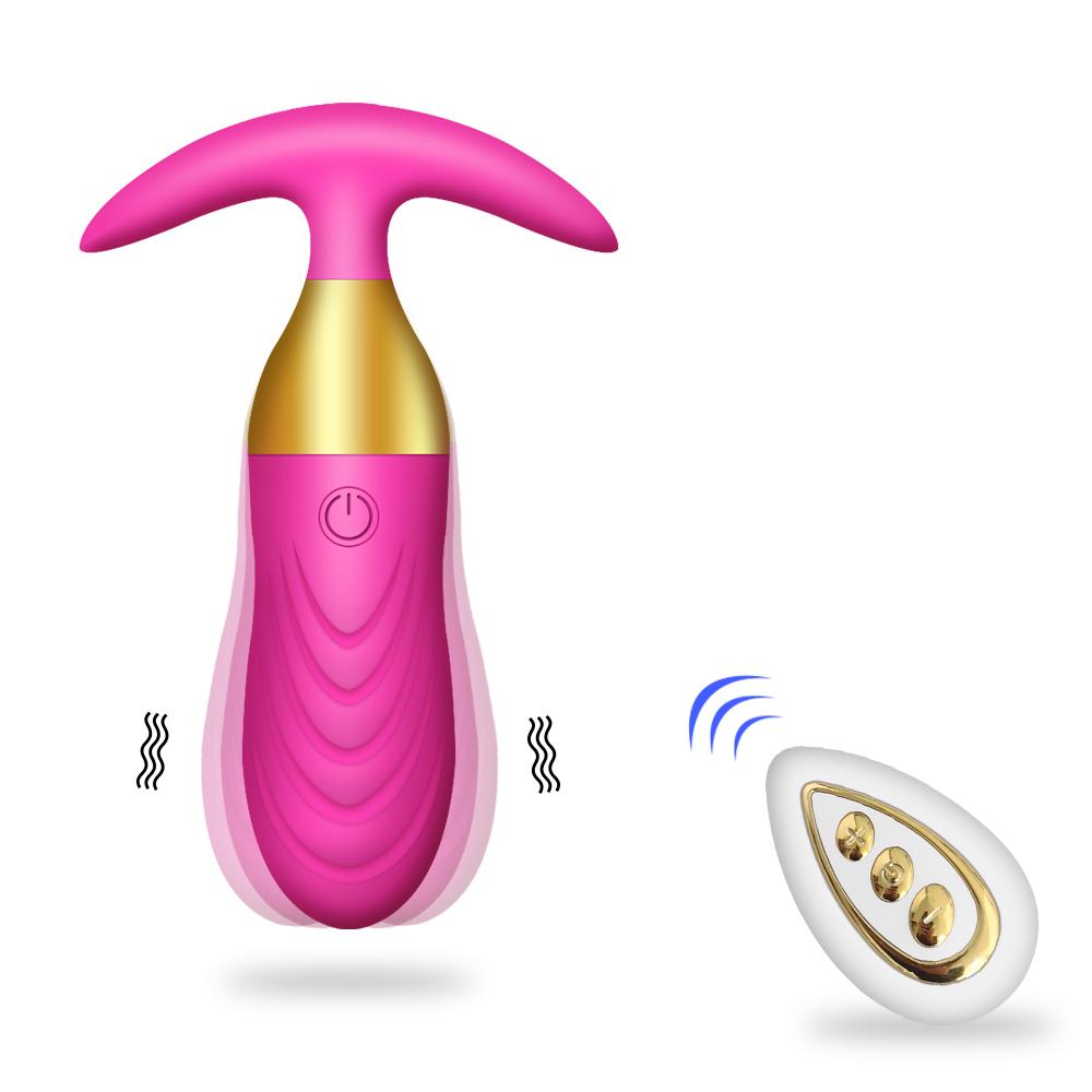  Wearable &amp; Remote Control Silicone Anal Vibrators Butt Plug Sexy Toys 10 Vibration Frequencies Massage