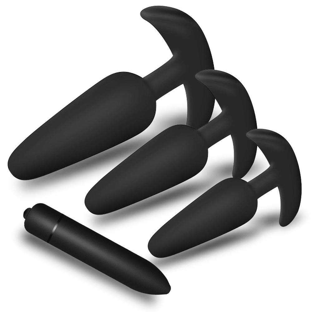 Soft Silicone Butt Plug Removable Butt Plug Stimulator Anal Sex Toys Prostate Massager Anal Plug Sex Toys For Adult Anal