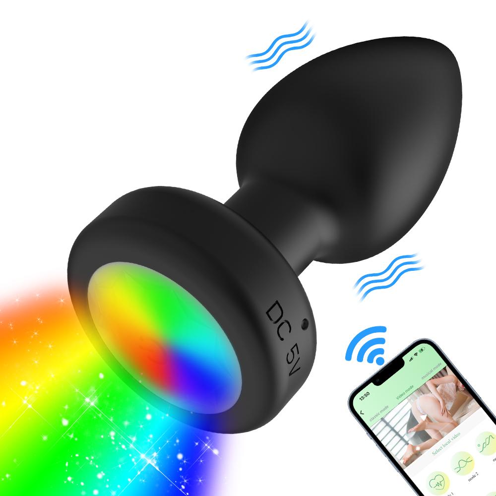  Vibrating Butt Plug 10 Vibration Modes Rotate Design Soft Prostate Massager Sex Toys Anal Plug For Men Woman