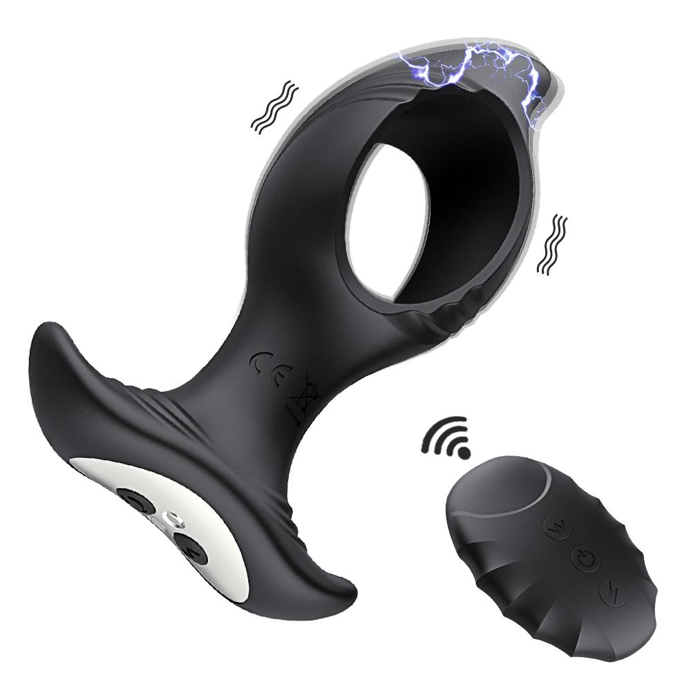  Inflatable Silicone Vibrator Butt Plug Prostate Massager With Wearable Vibrating Anal Plug Sex Toys Adult Female Male