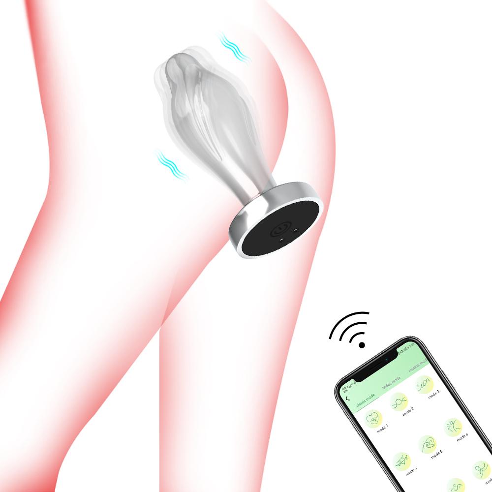 Popular Remotely Controlled Metal Wearable Masturbating Anal Adult Butt Plug Sex Toys