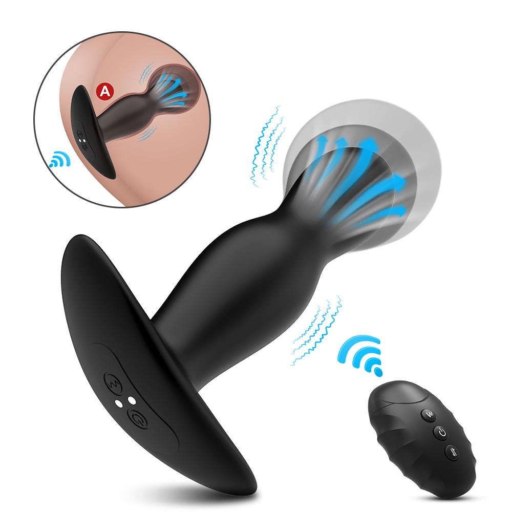 Special Design Remote Control Inflatable Butt Plug Anal Vibrators Anal Sex Toys For Man Woman Silicone Anal Plug Adult Toys