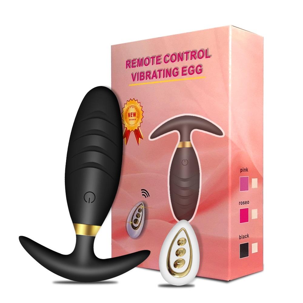 Remote Control 10 Vibration Frequences Vibrator Egg Anal Butt Plug Sex Toys For Men And Women
