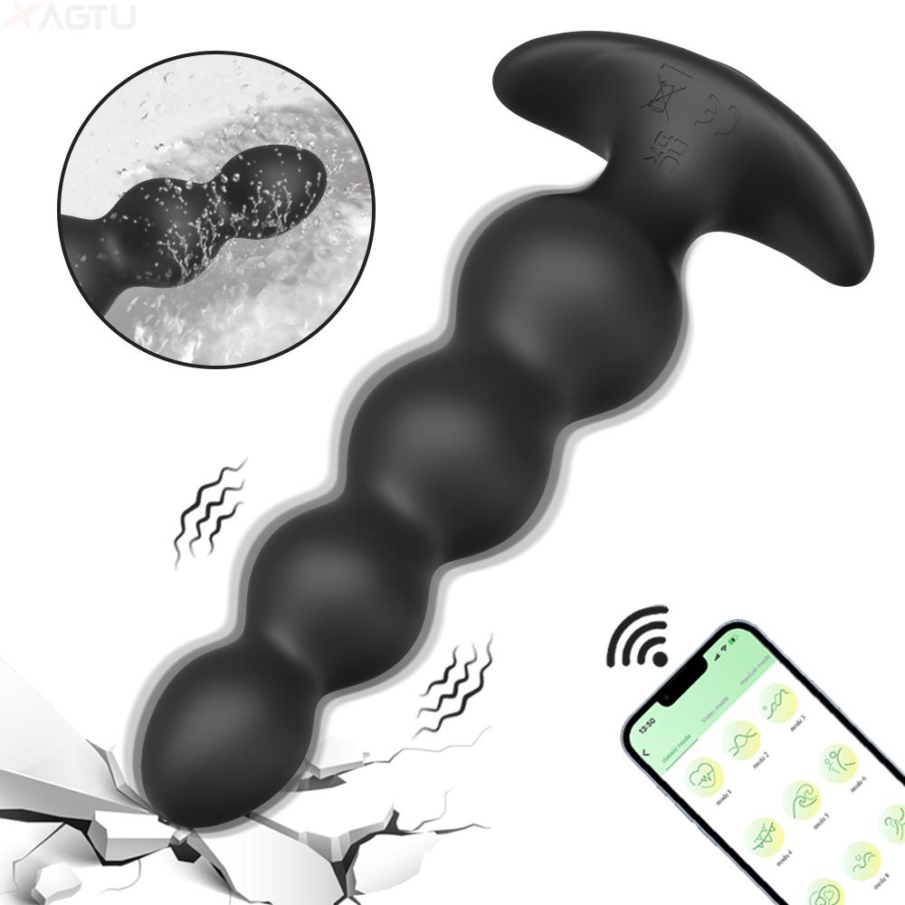 Anal Plug Dildo Vibrator Male Prostate Massager Anal Beads Plug G Spot Butt Adult Masturbation Anal Sex Toys For Couple