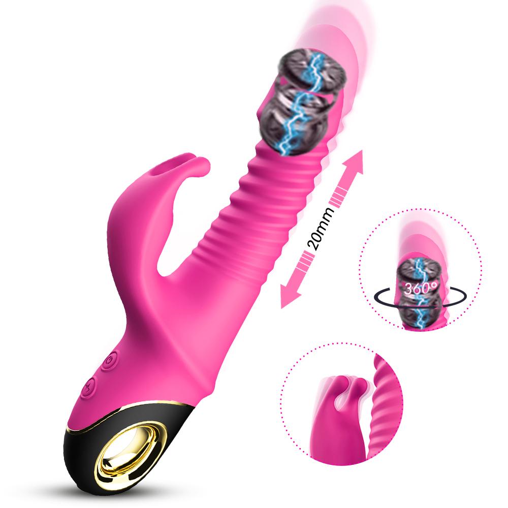 Best Seller Two Motors Rabbit Vibrator G-spot Clitoris Stimulator Female Masturbation Sex Toys For Adult Women