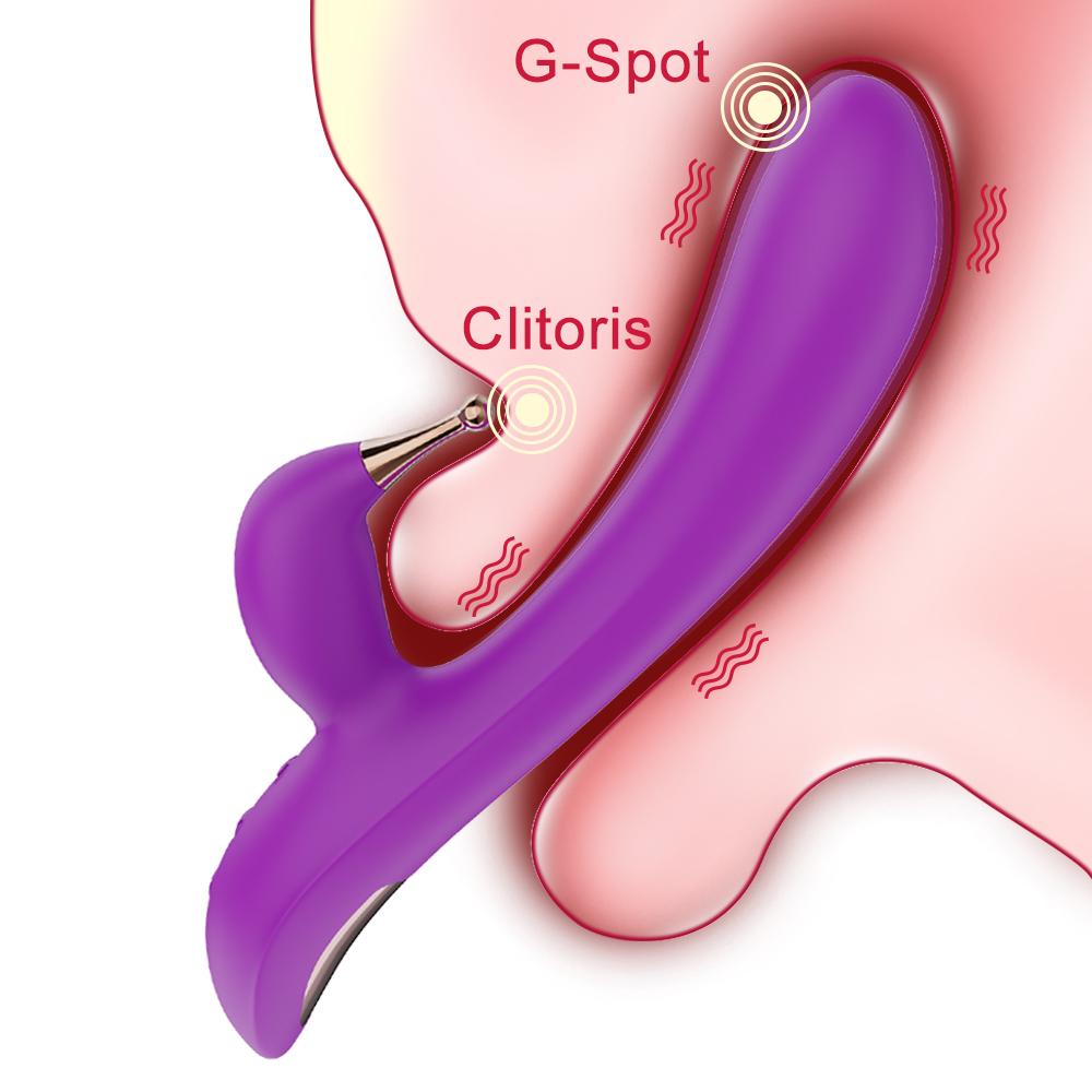 New Arrival 2 In 1 Clit Clitoris Sucker G-spot Vacuum Stimulator Realistic Dildo Clitoral Vibrator Sex Toys For Women