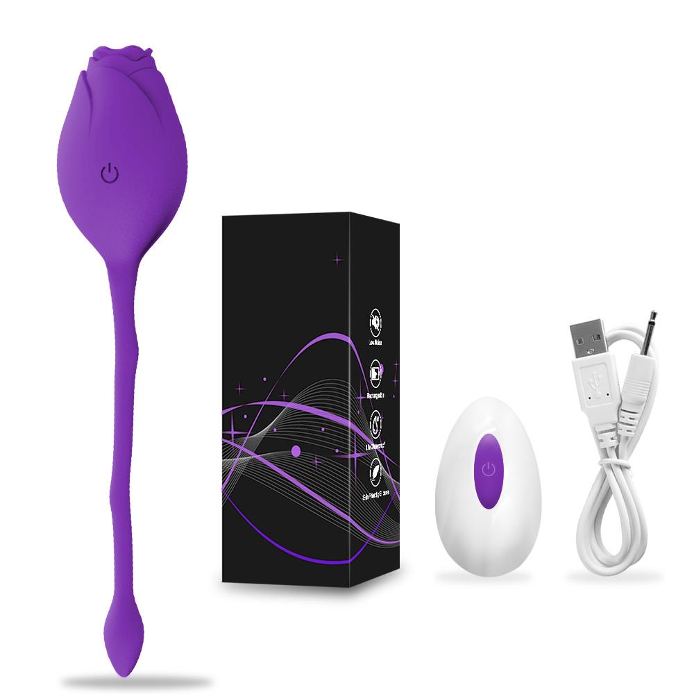 Remote Control Rose Vibrator Egg Sex Toys For Woman Masturbation With Usb Charge
