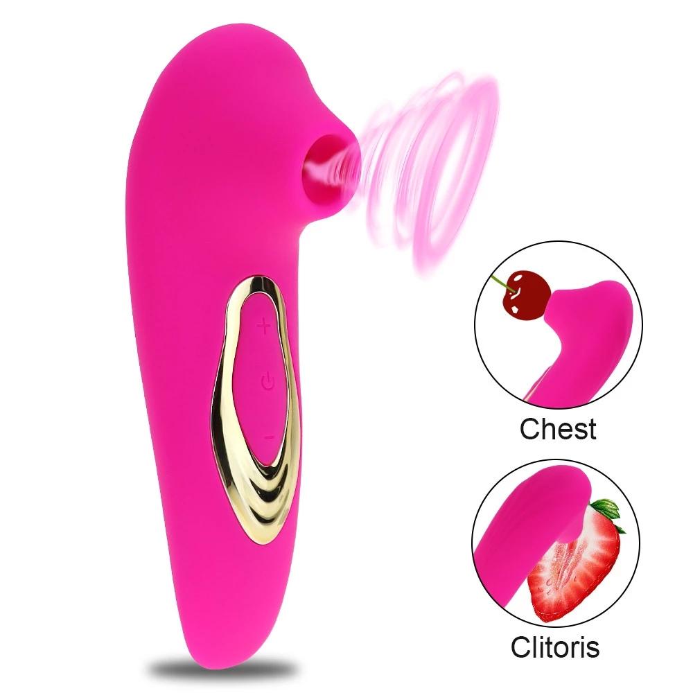 Powerful Usb Chargeable Vibrator Clitoris Sucker Sex Toys For Adult Women Clit Stimulator Vibrators Vacuum Female Masturbator