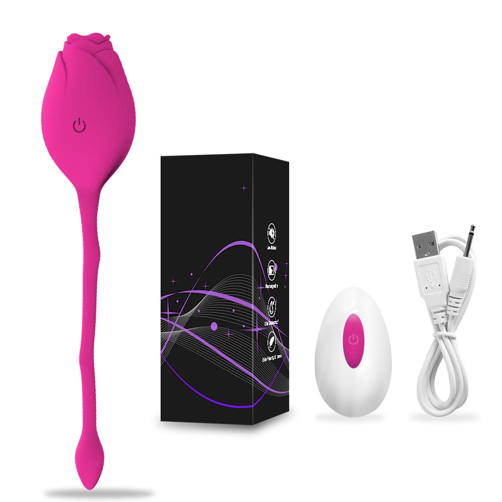  Remote Control Vibrator Love Egg Vibrating G-spot Vaginal Ball 12 Vibration Modes Rose Egg Sex Toy