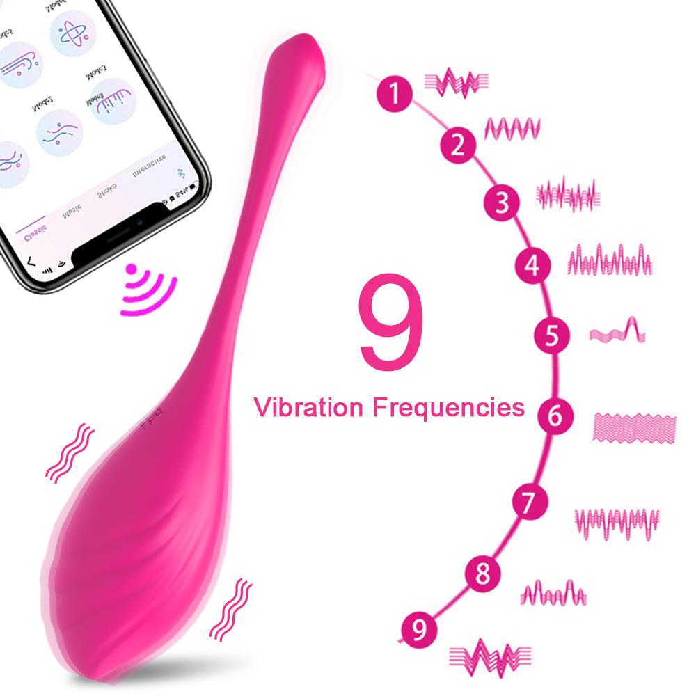  App Control G-spot Simulator Vaginal Ball 9 Vibration Modes Wearable Love Egg Female Masturbator Adults Toy