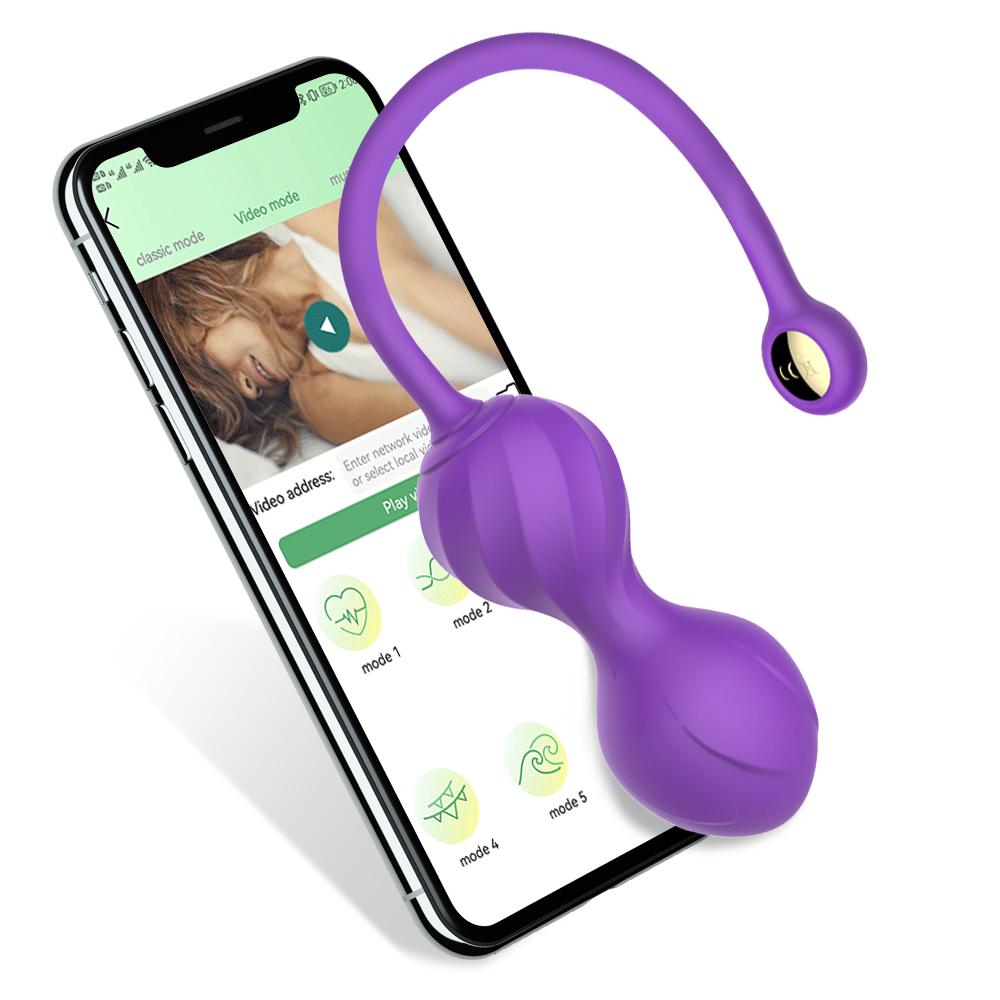 Wearable 2 In 1 App Remote Control Vagina Kegel Balls Love Egg Vibrator Sex Toys For Women G Spot Stimulator Clitoral Vibrating