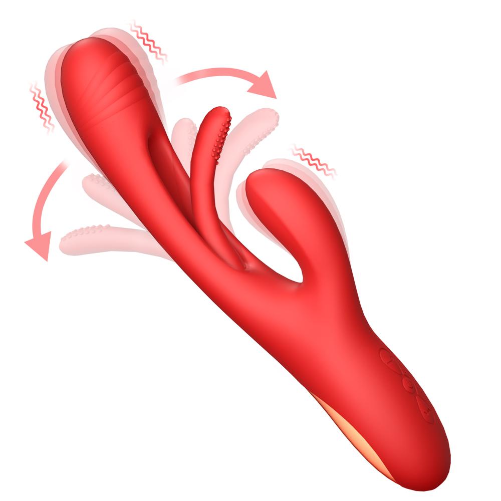 3 In 1 Powerful Flapping Clit Stimulator Vibrators Erotic Magic Massager Wand Vibrator Sex Toy Massager Vibrator For Women
