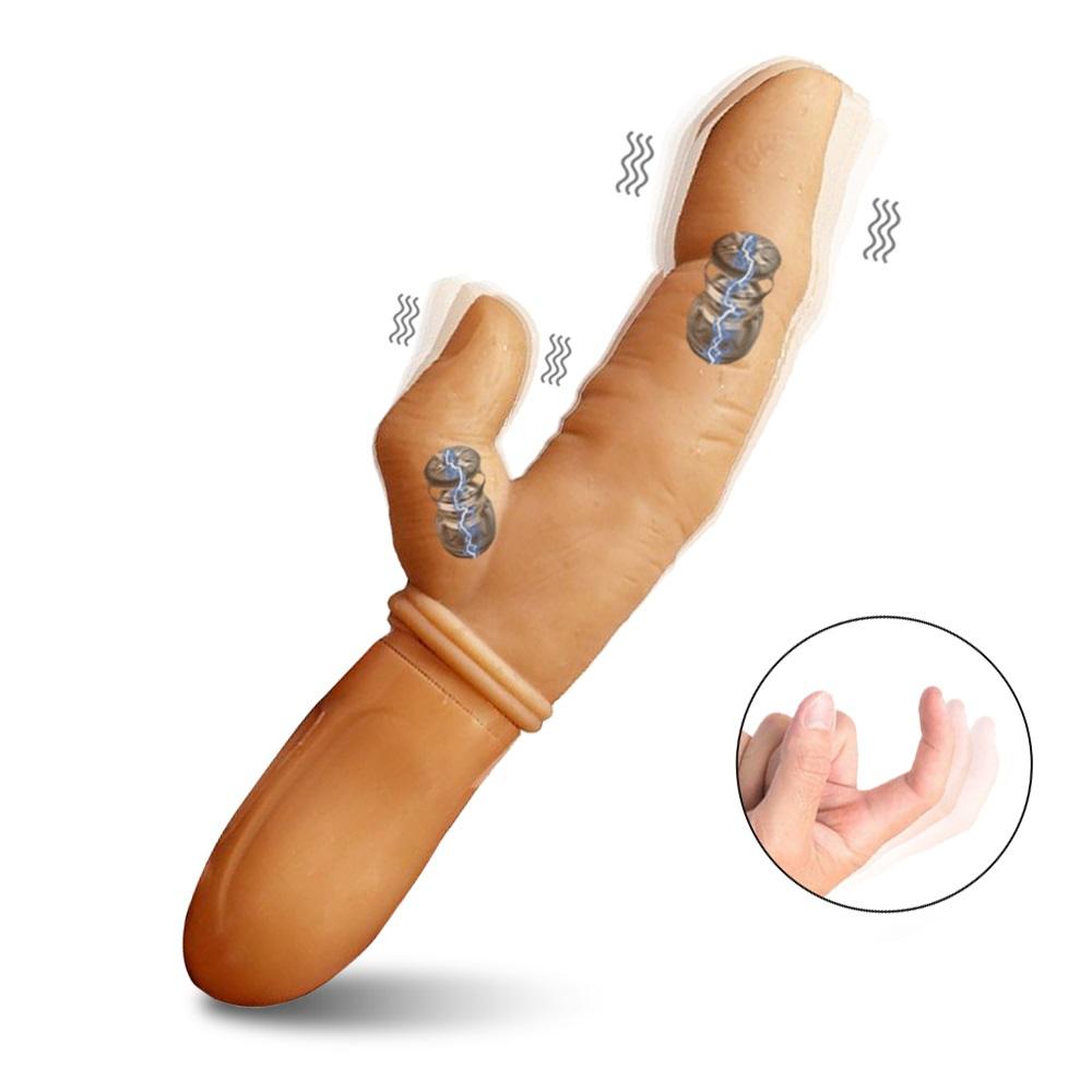 Dual Stimulation Magic Massager Finger Vibrator G-spot Vaginal Clitoris Stimulator Women Masturbation Sex Toys For Women