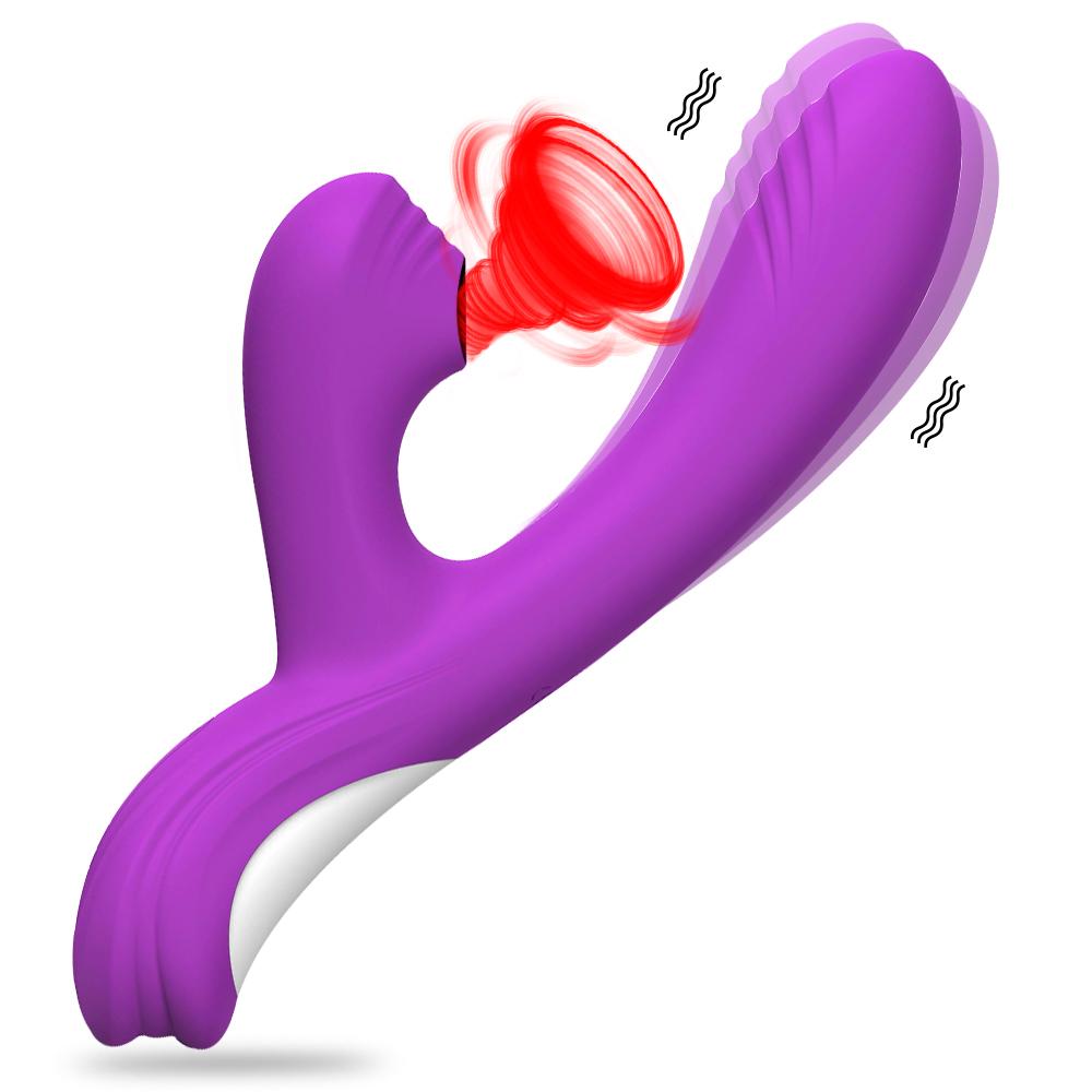 Silicone Electric Masturbation Toys Pulsating Vibrator Wand G-spot & Clitoral Sucking Vibrator Sex Toy For Women Couple Fun