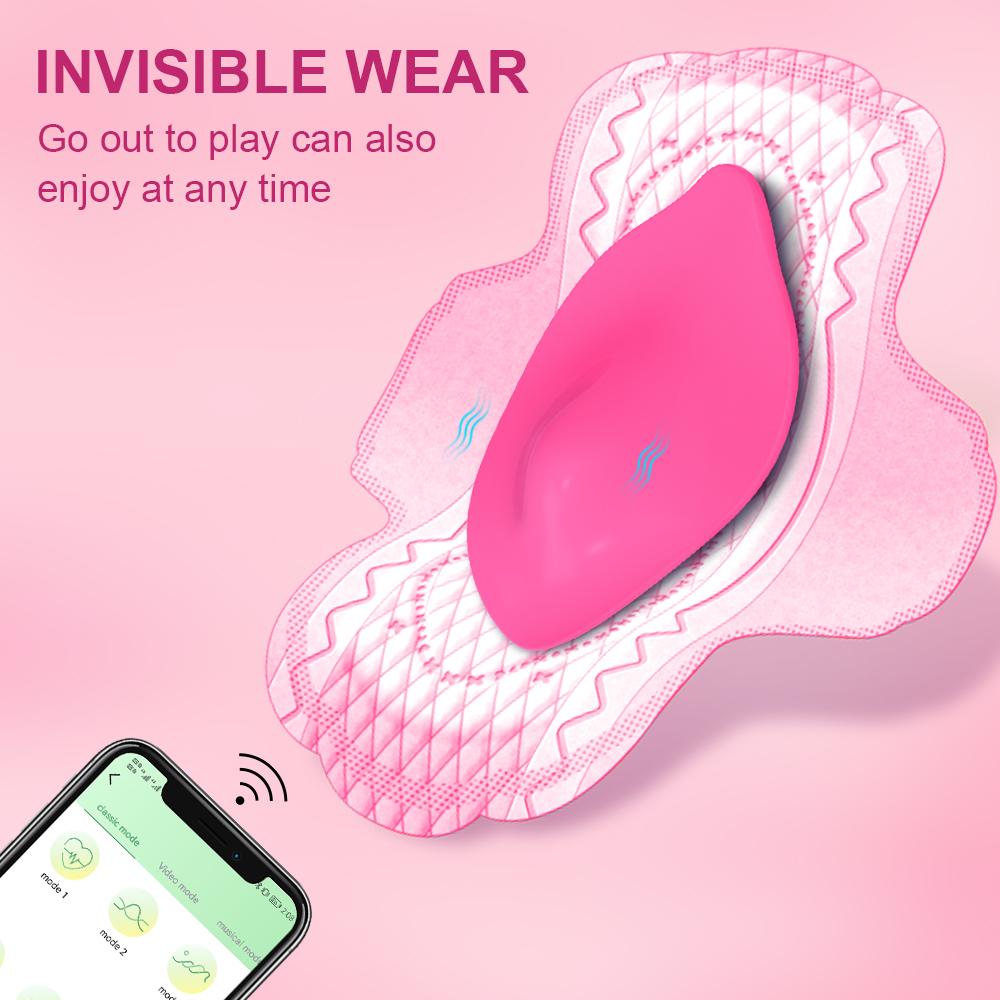 App Remote Control Wearable Vibrator Perfect Fit For Female Clitoral Stimulating Clitoral And Virgin Orgasm Toy