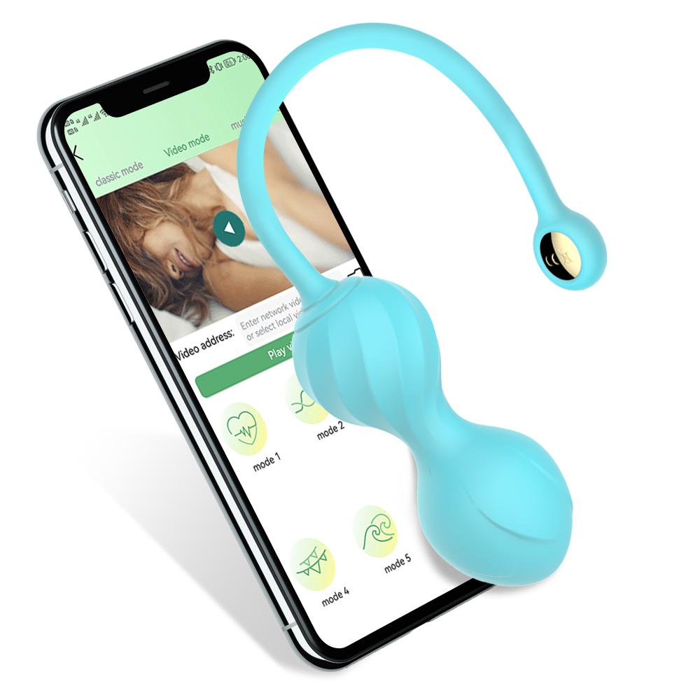 App Long Distance Remote Control Wearable 2 In 1 Kegel Vagina Ball Vibrator Eggs Sex Toys For Women G Spot Clitoral Stimulator