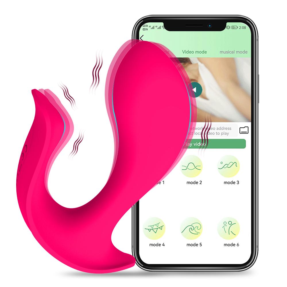 App Control Panty Wearable Vibrator G-spot Clitoral Stimulation Vaginal Rod Mute Massager For Women And Couples Fun