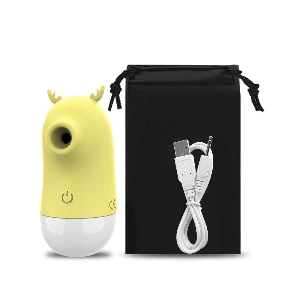 Handy Vibrating Vagina Massager Clit Sucker 5 Speeds G-spot Vibrator Silicone Fawn Sucking Vibrator Sex Toys For Women