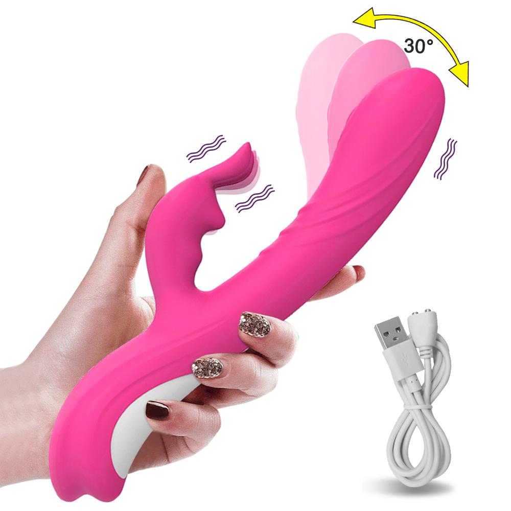 Rabbit Vibrator Dildos Clitoris Stimulator Masturbator G Spot Vagina Vibrators Buckle Vibrating Dildo Massager