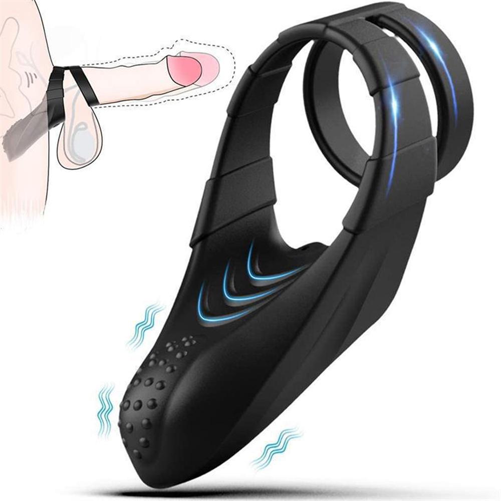  Price Vibrating Penis Ring Vibrator Stimulation Sex Toys For Men Cock Ring Adult Products 