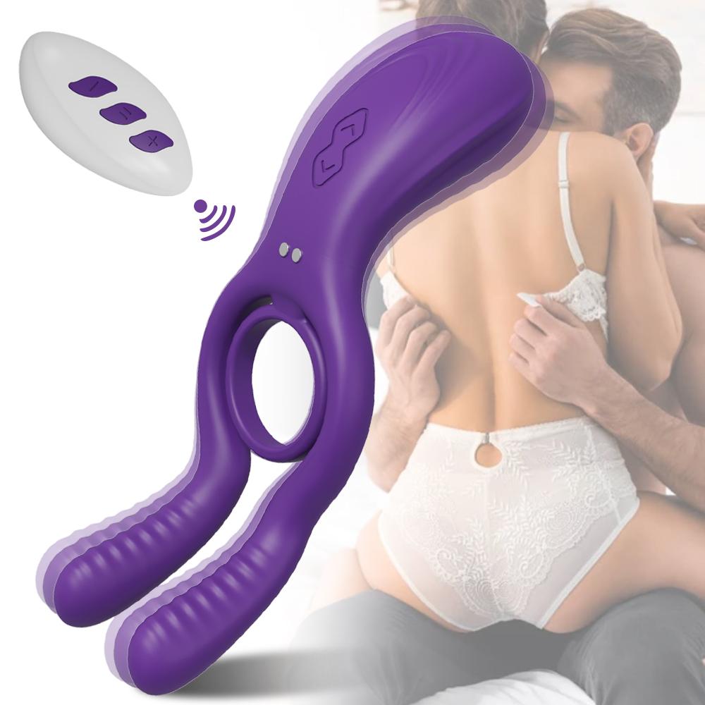  Couples Share Locking Sperm Ring Double Pleasure Male Wearable Pennis Ring