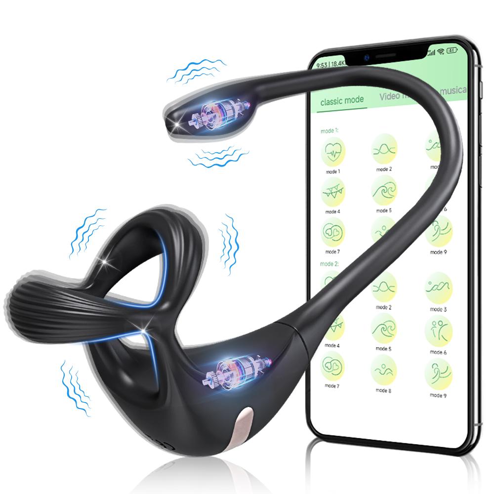 New Arrival Male Massage Vibrator Anal Plug Wear Silicone Stimulate Massager Delay Ejaculation Cock Ring