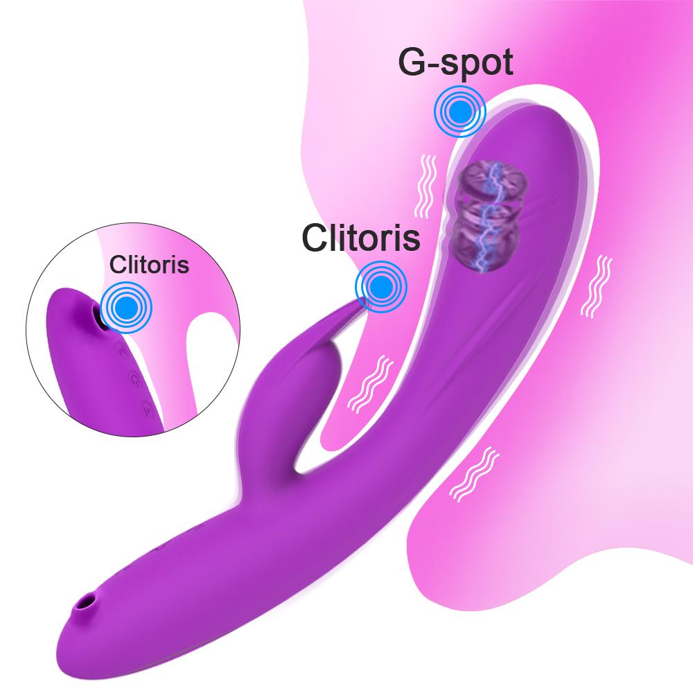 3 In 1 G Spot Rabbit Vibrator Clitoris Sucker Dildo Sucking Vibrator Female Vacuum Stimulator Sex Toys For Adult Woman