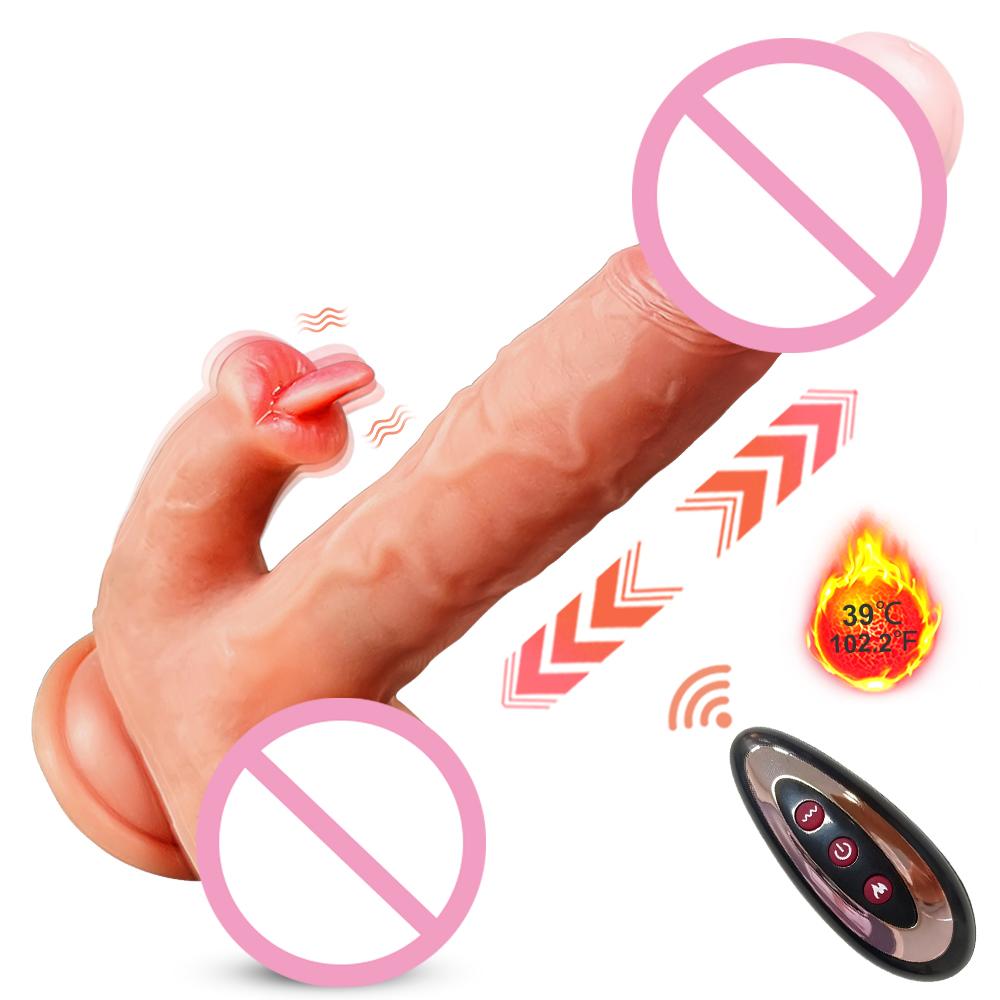 Trusting Dildo Sex Toys Woman Telescoping Vibrators Vagina Dildos Vibrator For Women G-spot Female Masturbation Realistic Penis