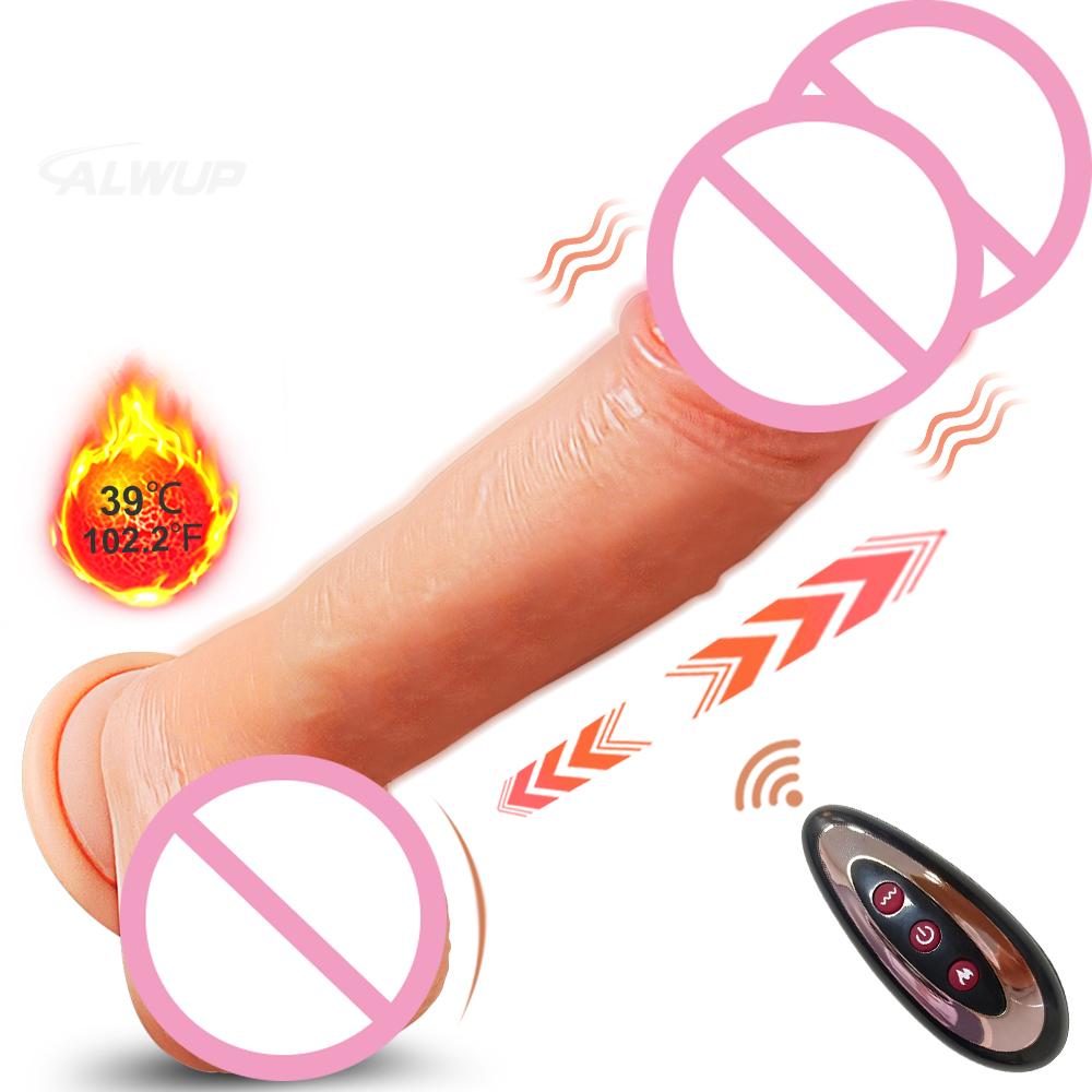 Powerful Thrusting Heating Function Dildo Sex Toys Woman Dildos Vibrator For Women G-spot Female Masturbation Realistic Penis