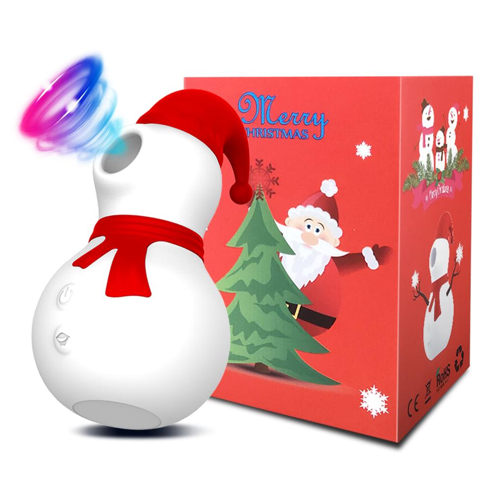  Snowman Sucking Clit Nipple Vagina Stimulate Masturbator Powerful Suck And Blow Vibrator Sex Toys For Adult Women